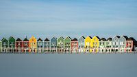 Gekleurde huisjes aan de Rietplas Houten