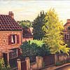 Smalle steeg in Auvers-sur-Oise van David Morales Izquierdo