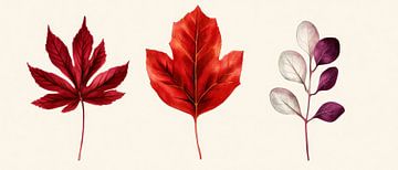 Herbstliche Farbkaskade der Blätter von Poster Art Shop