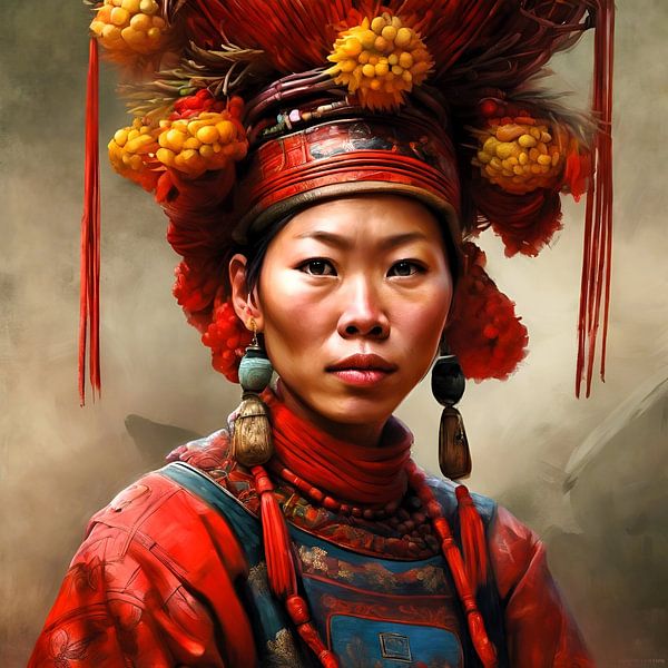 Red dzao vrouw van Gert-Jan Siesling