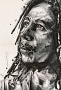 Bob Marley schilderij van Jos Hoppenbrouwers thumbnail