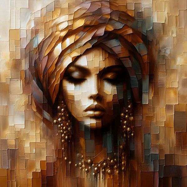 Woman with Cloth by FoXo Art