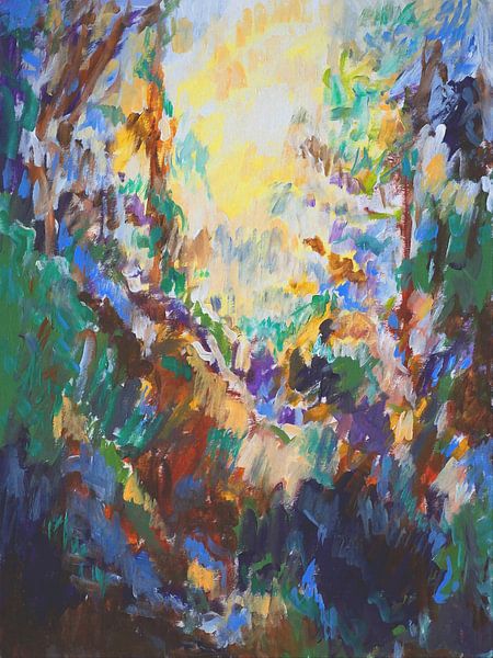 sunrise in the forest by Paul Nieuwendijk