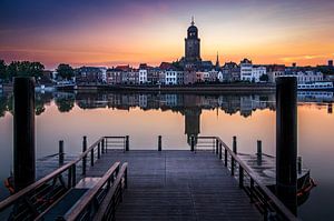 Zonsopkomst aan 'De Worp' in Deventer
