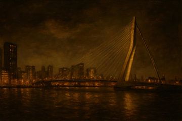 Erasmusbrug Rotterdam van Franka Poulain