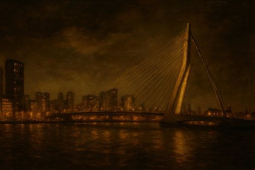 Pont Erasmus Rotterdam sur Franka Poulain