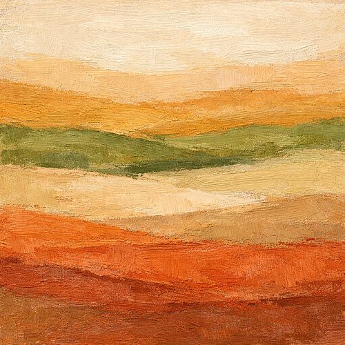 Lentevelden in Aardetinten