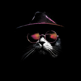 Cat Miami im Vice-Stil von TheXclusive Art