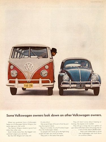Oldtimer VW Anzeige 1964