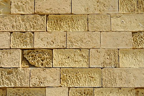 Kalksteen muur abstract