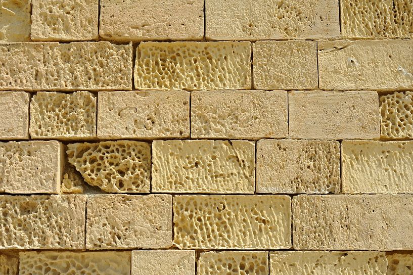 Mur de clinker abstrait par Richard Wareham