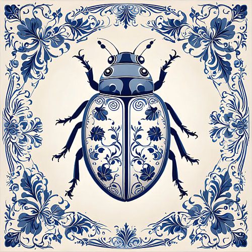 Delftsblauw Kever