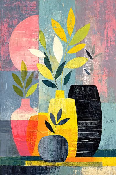 Vases Leaves by Flower Studio