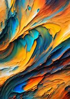 Abstract swirling colours