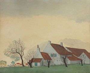 Léon Spilliaert - Landschaft mit Bauernhof (1930)