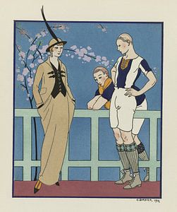 George Barbier – Rugby ;Costume tailleur de Redfern (1914)