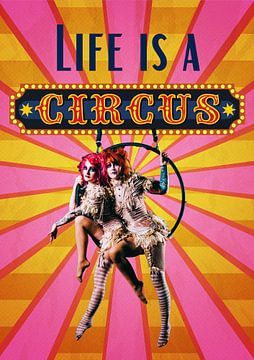 Life is a circus trapeze duo van Postergirls