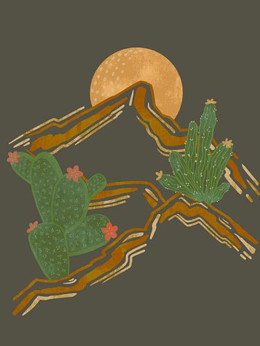 Rocky Mountains en cactussen