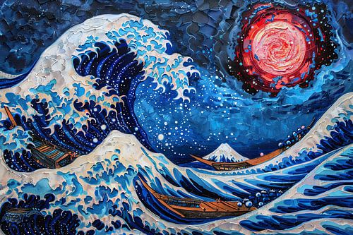 japanse golf starry night