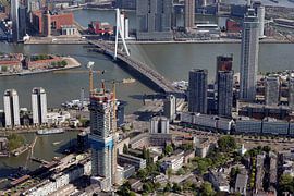 Luchtfoto Rotterdam gebouw de Maasbode van Roel Dijkstra