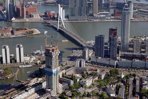 Luchtfoto Rotterdam gebouw de Maasbode