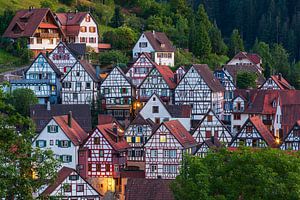 Fachwerkhäuser in Schiltach, Baden-Württemberg, Deutschland
