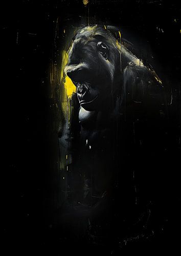 Peinture Gorille Néon