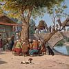 Martinus Rørbye, Karawane auf der Brücke bei Smyrna, um 1838 von Atelier Liesjes