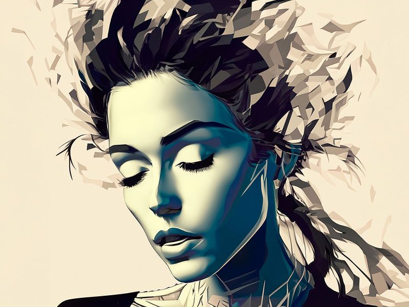 Woman in art by Mustafa Kurnaz