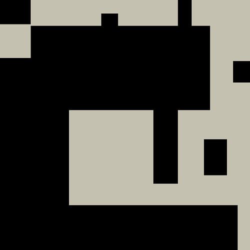 Zwarte Minimalistische Geometrische Abstracte Vormen op Wit nr. 7