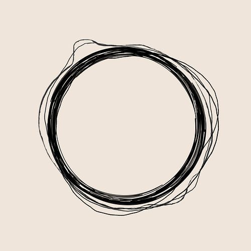 Gouden Maan Krachtlijnen Kunst Abstractie