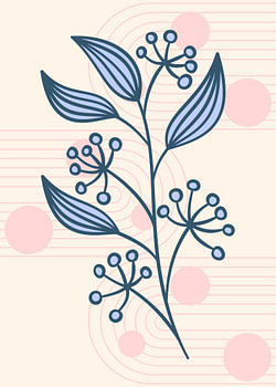 Blauwe plant