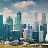 Panorama des Herzens von Singapur von Rietje Bulthuis