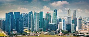 Panorama des Herzens von Singapur