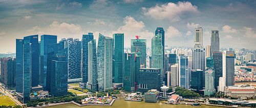 Panorama van het hart van Singapore
