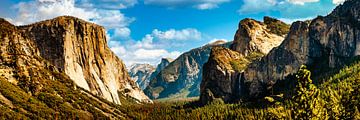 Panorama Landschap Tunnelzicht Yosemite National Park Californië VS van Dieter Walther