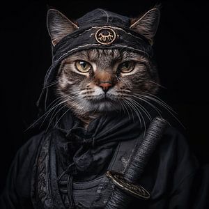 Ninja Katze Porträt