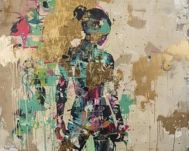 Modernes Porträt von Blickfänger Gemälde