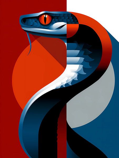 Snake - Stylish animal silhouette collection, by Ariadna de Raadt-Goldberg