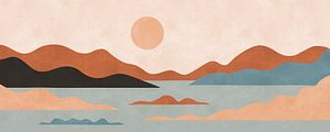 Aquarellierte Landschaft 5