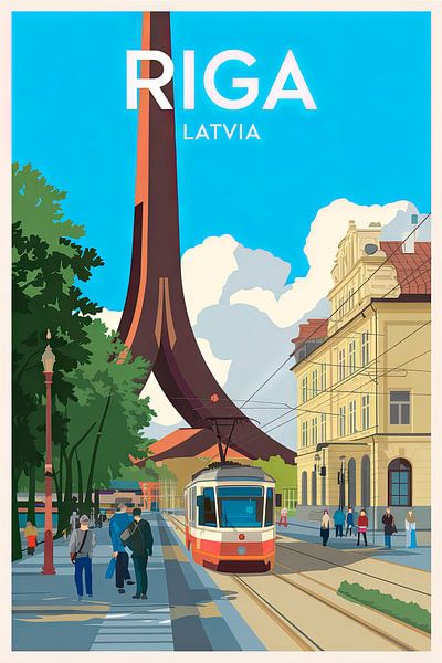 City: Riga Country: Latvia by Poster Art Shop