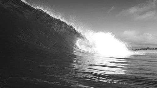 La puissance brute d'une vague déferlante