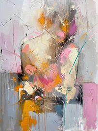 Abstrakte Frau | Minimalistische abstrakte Frau mit Linien