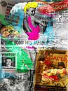 Betty Grable Pop Art Canvas van Leah Devora thumbnail