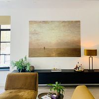 Klantfoto: Zonsondergang, Hendrik Willem Mesdag (gezien bij vtwonen), op canvas