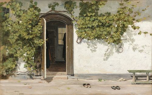 Entrance to an Inn in the Praestegarden at Hillested, Martinus Rørbye