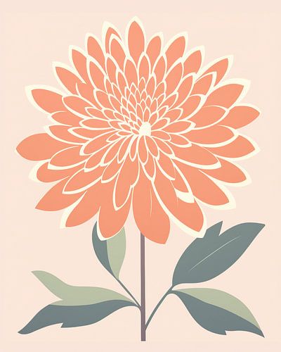 Rustgevende Bloem | Minimalistische Bloem