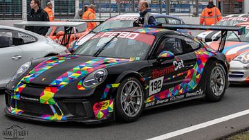 Porsche 911 GT3 op circuit Zandvoort. van Frank Van der Werff