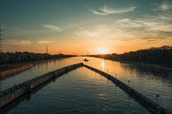 Zonsondergang op het Albertkanaal von Prachtig  Diepenbeek Miniaturansicht