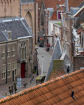 Paysage du centre ville de Leiden sur Jeannette Kliebisch